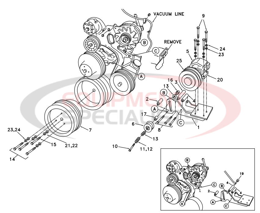 Deweze 700008 Clutch Pump Diagram Breakdown Diagram