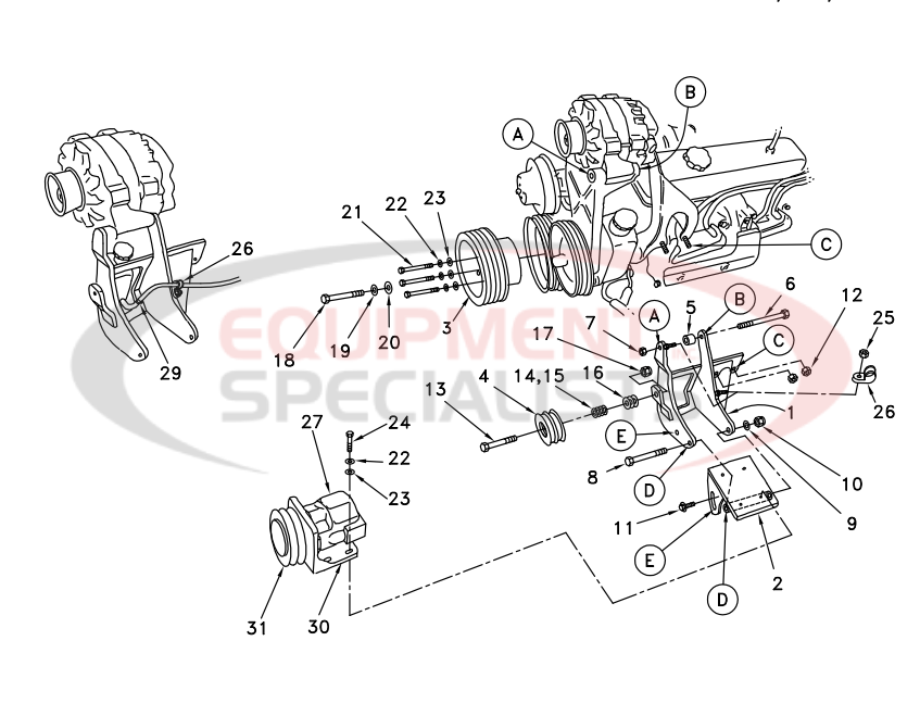 Deweze 700009 Clutch Pump Diagram Breakdown Diagram