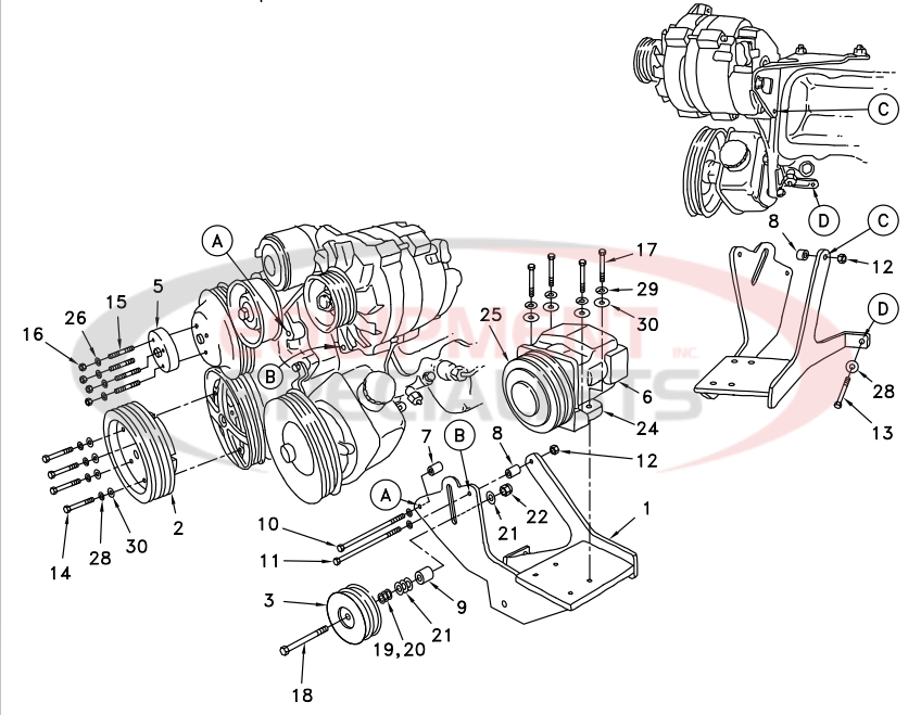 Deweze 700017 Clutch Pump Diagram Breakdown Diagram