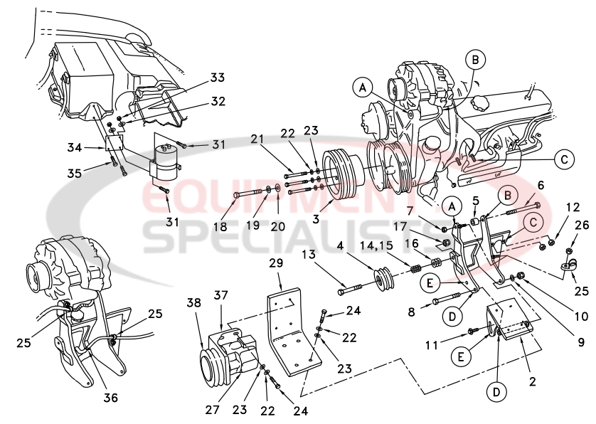 Deweze 700046 Clutch Pump Diagram Breakdown Diagram