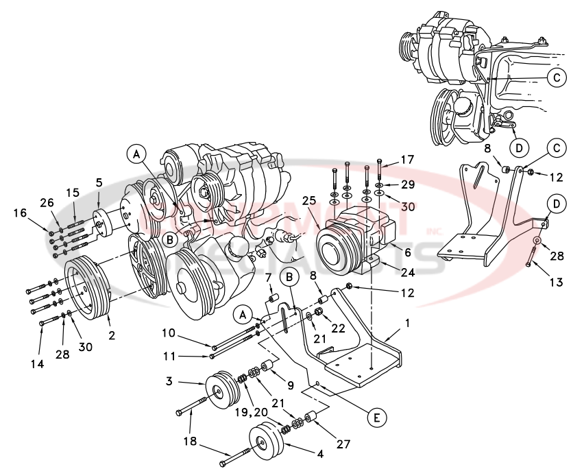 Deweze 700062 Clutch Pump Diagram Breakdown Diagram