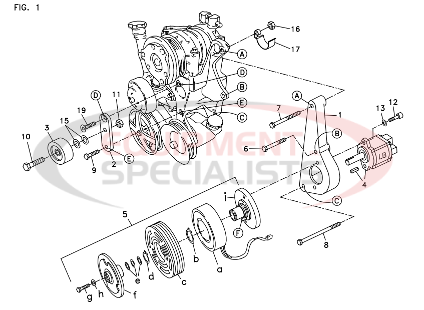 Deweze 700320 Clutch Pump Diagram Breakdown Diagram