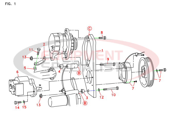 Deweze 700322 Clutch Pump Breakdown Diagram