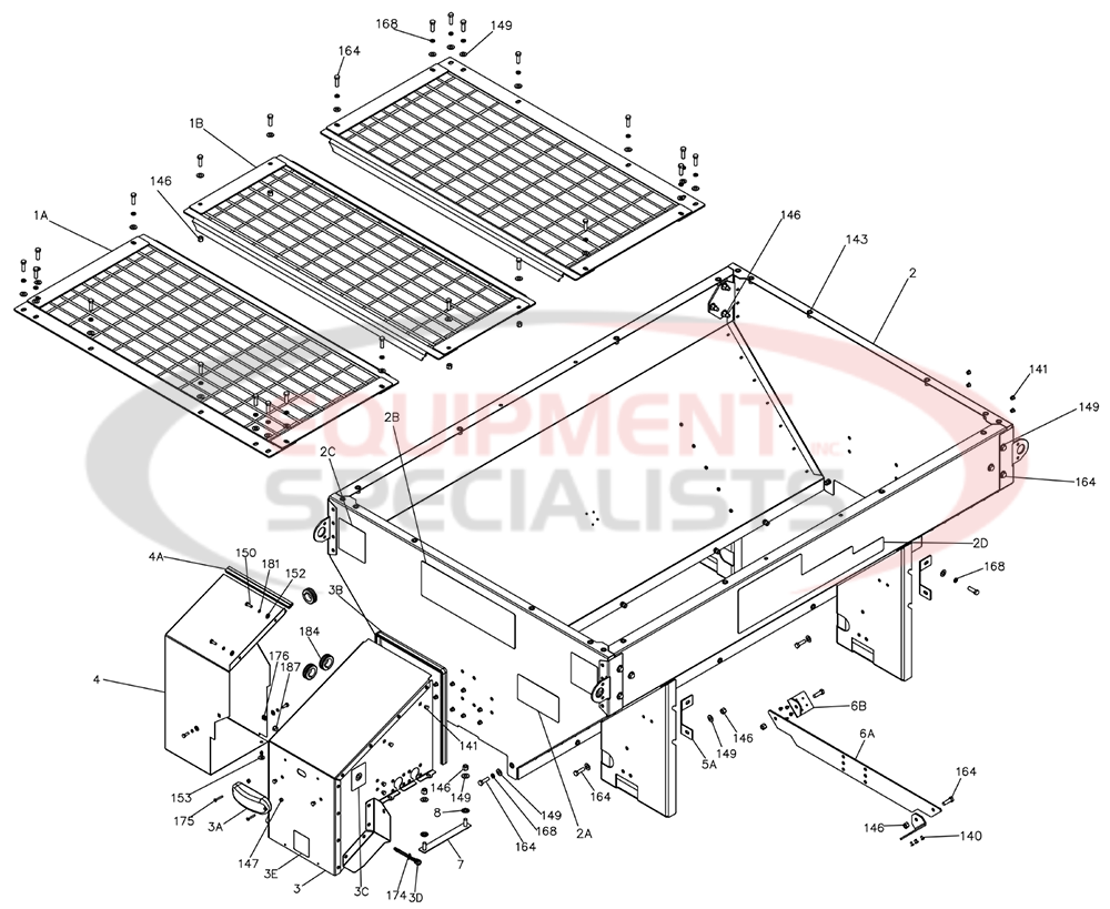 BOSS FORGE 1.0 1.5 2.0 Hopper Assembly Diagram Breakdown Diagram