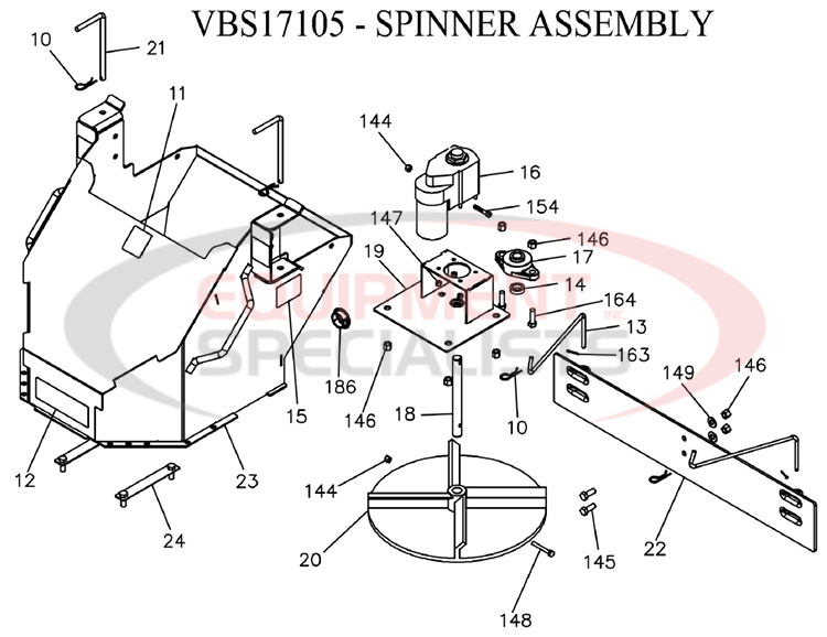 BOSS FORGE 1.0 1.5 2.0 Spinner Assembly Diagram Breakdown Diagram