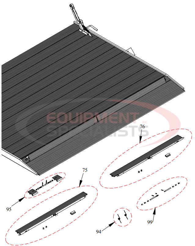 Tommy Gate Railgate Liftgate diagram 2 Breakdown Diagram