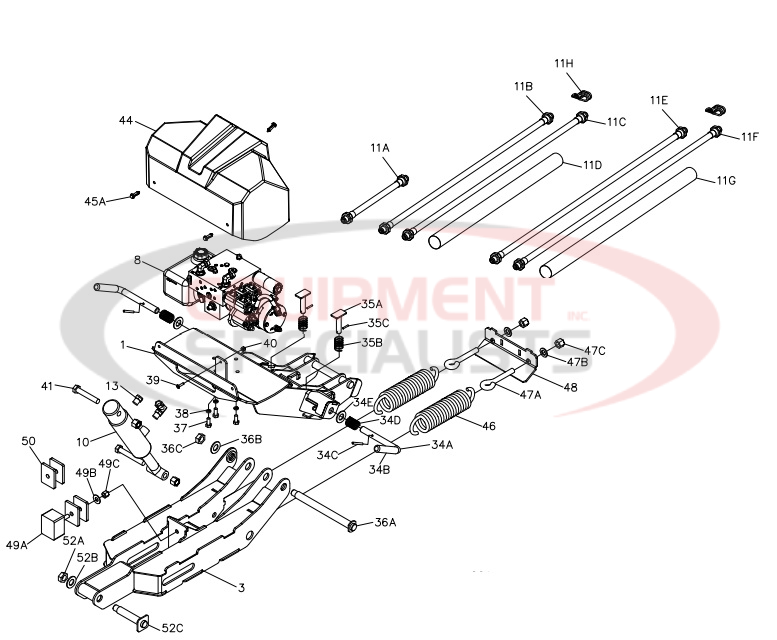 BOSS ATVVXT LIFTFRAME Diagram Breakdown Diagram