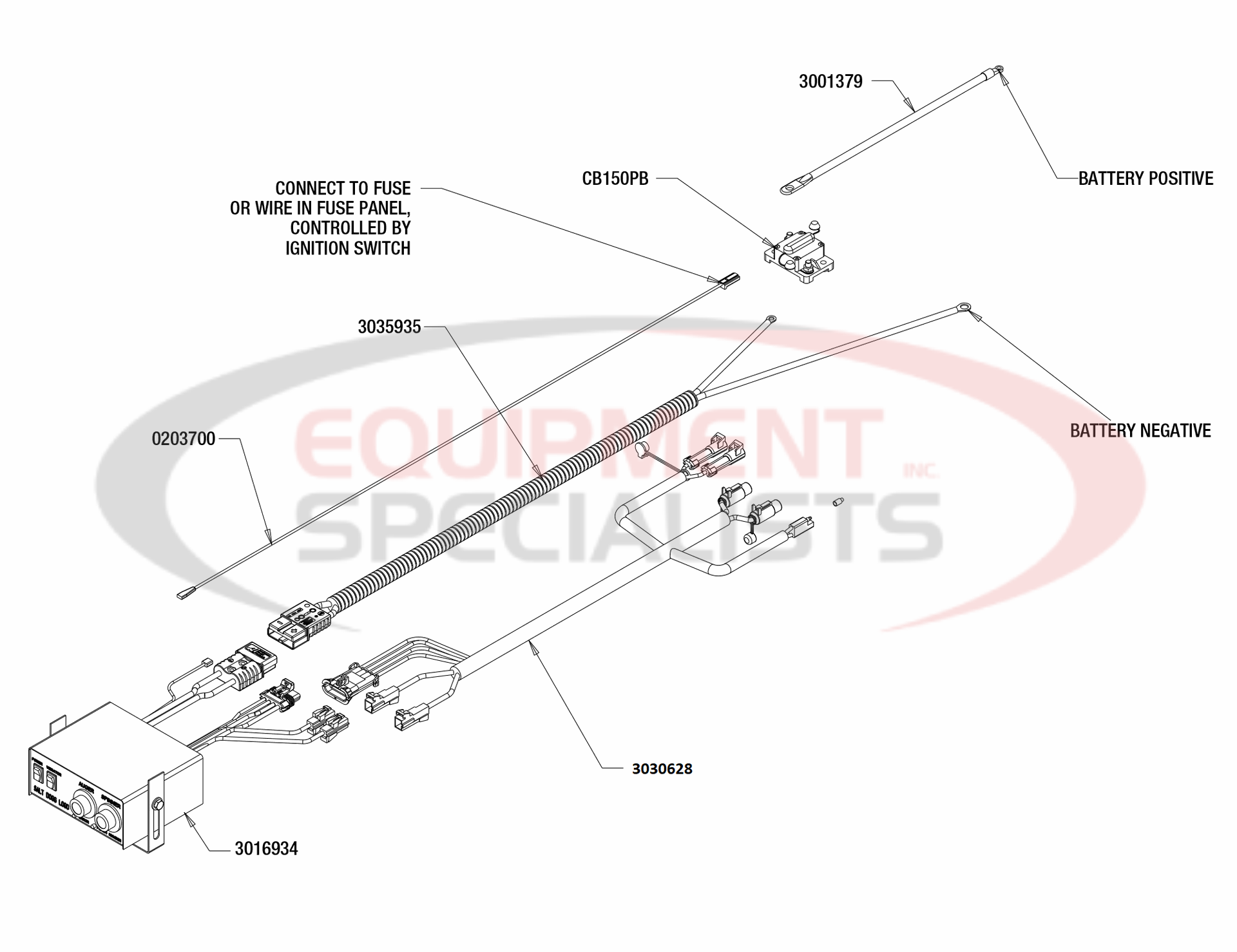 BUYERS ANALOG CONTROL/WIRING SPREADER(NOT601SS) Diagram Breakdown Diagram