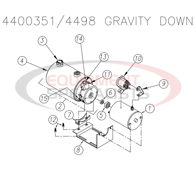 Thieman 4400351 Gravity Down Breakdown Diagram