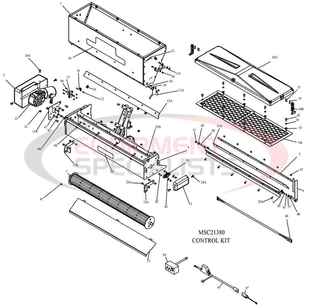 Boss Exact Path 1.5 2.5 6.0 Drop Spreader Hopper and wiring Diagram Breakdown Diagram