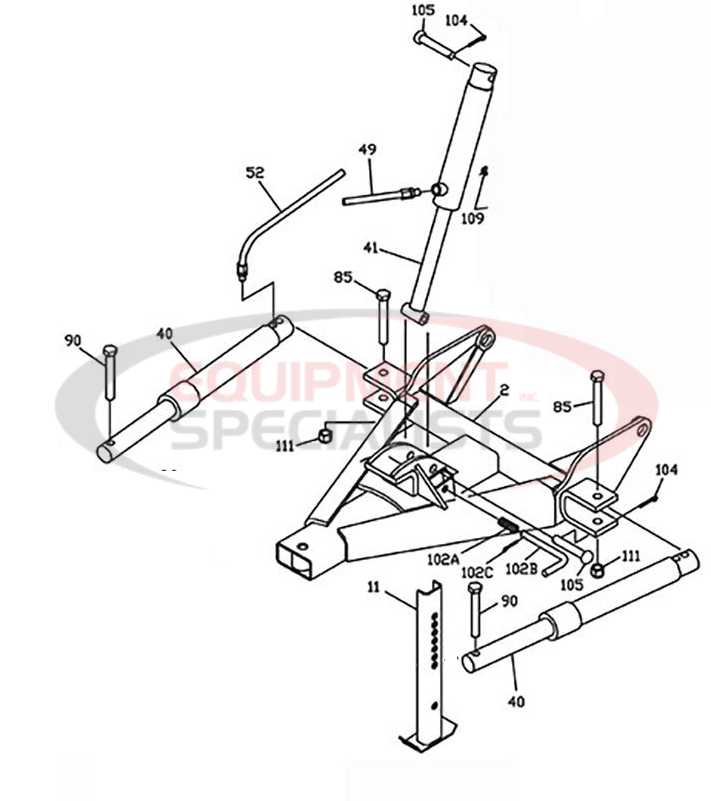 Boss Heavy Duty A-Frame Diagram Breakdown Diagram