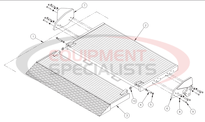 Thieman SideLoader Platform Assembly Diagram Breakdown Diagram