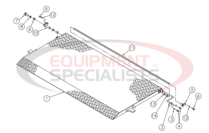 Thieman Medium Duty TVLR 30/30A Steel Platform Assembly Diagram Breakdown Diagram