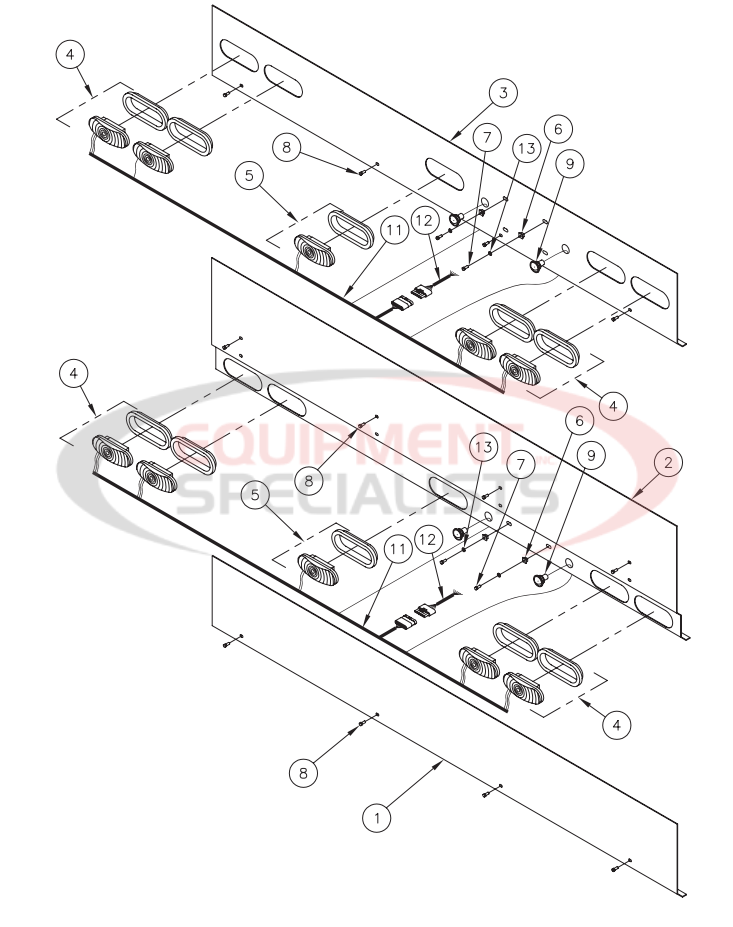 Thieman Medium Duty TVLR 30/30A Housing Covers Diagram Breakdown Diagram