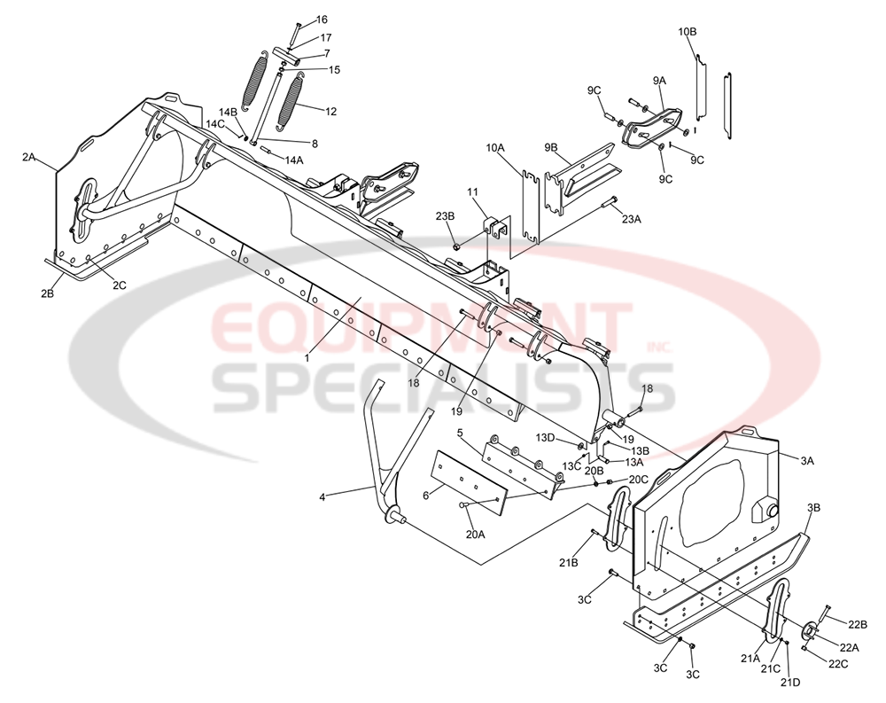 LDR14 & LDR16 BOX PLOW Diagram Breakdown Diagram