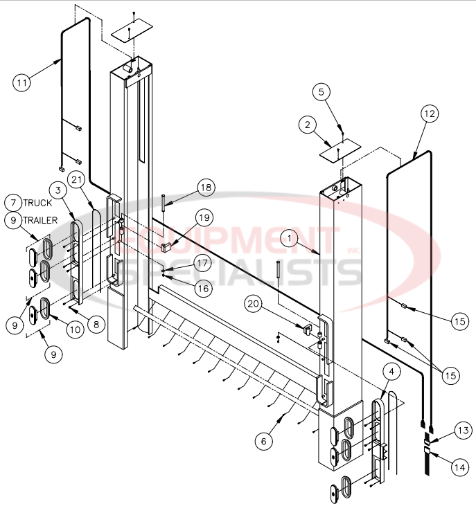 Thieman Heavy Duty TDR Bottle Gas Frame Assembly Diagram Breakdown Diagram