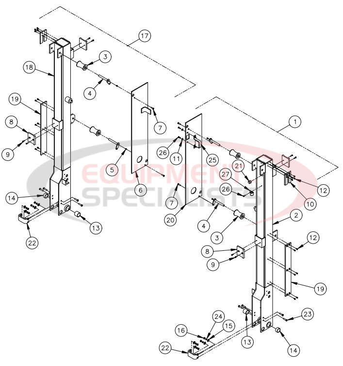 Thieman Heavy Duty Bottle Gas TDR Slider Assembly Diagram Breakdown Diagram