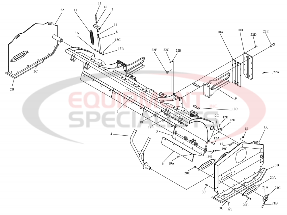 BH12 BOX PLOW Diagram Breakdown Diagram