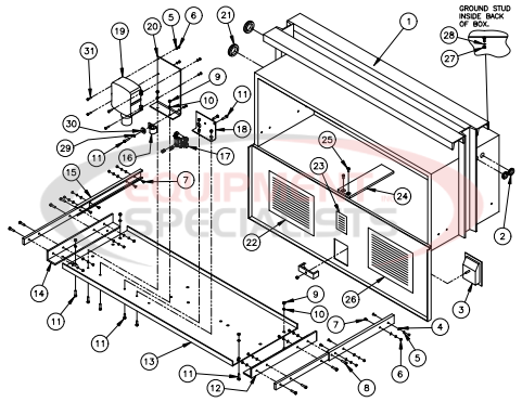 Thieman Heavy Duty TDR Pump Enclosure Assembly Diagram Breakdown Diagram