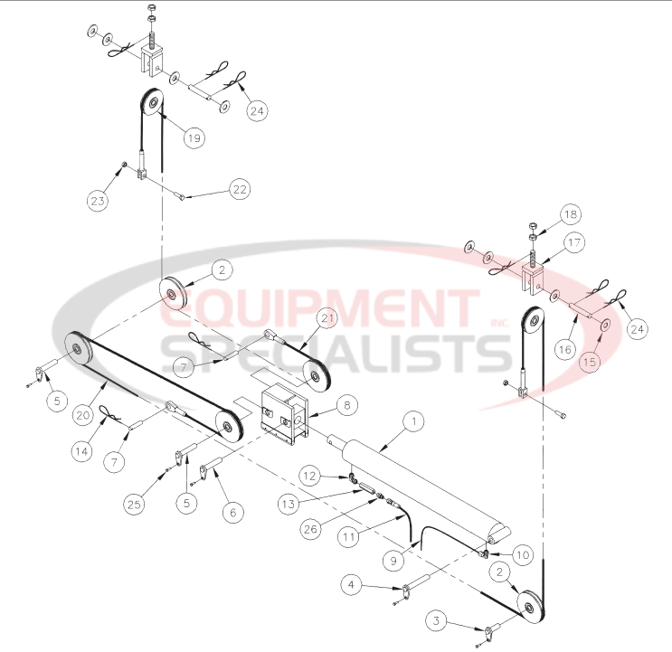 Thieman Heavy Duty VL Lifting Cable Assembly Diagram Breakdown Diagram