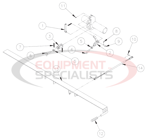 Thieman Conventional Closing Linkage Parts Diagram Breakdown Diagram