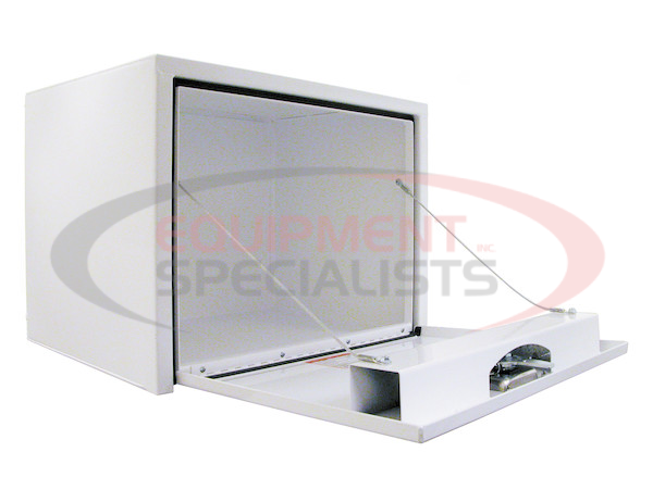 24X24X24 INCH WHITE STEEL UNDERBODY TRUCK BOX