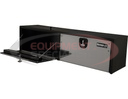 18X18X72 INCH BLACK STEEL TRUCK BOX WITH 2 STAINLESS STEEL DOORS