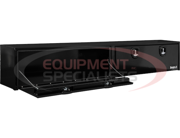 16X13X72 INCH BLACK SMOOTH ALUMINUM TOPSIDER TRUCK BOX