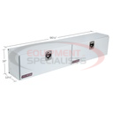 96.25&quot; HI-SIDE - STEEL, WHITE FINISH