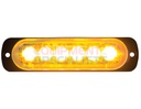 THIN 4.5 INCH AMBER HORIZONTAL LED STROBE LIGHT