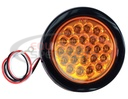 4 INCH AMBER ROUND RECESSED STROBE