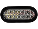 AMBER/CLEAR 6 INCH OVAL RECESSED LED STROBE LIGHT WITH QUAD FLASH (copy)
