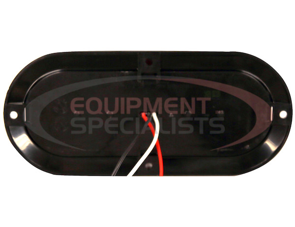 6 INCH RED OVAL STOP/TURN/TAIL SURFACE MOUNT LIGHT KIT WITH 10 LEDS (PL-3 CONNECTION, INCLUDES GROMMET AND PLUG)