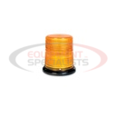 4200 Series LED Beacon, 10-30v, SAE J845 Class 1 - Flat/Pipe Mount, 4&quot; Amber Dome/ Amber LEDs