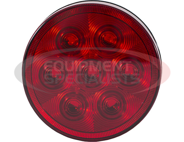 4 INCH RED ROUND STOP/TURN/TAIL LIGHT WITH 7 LEDS KIT - INCLUDES PLUG AND GROMMET