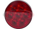 4 INCH RED ROUND STOP/TURN/TAIL LIGHT WITH 7 LEDS KIT - INCLUDES PLUG AND GROMMET