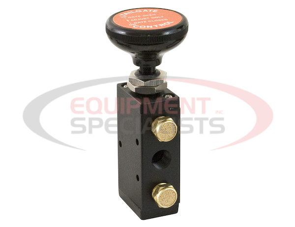 4-Way 3-Position Manual Air Valve With Five 1/4 Inch NPT Ports
