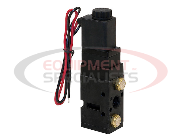 4-Way 2-Position Solenoid Air Valve With Five 1/4 Inch NPT Ports