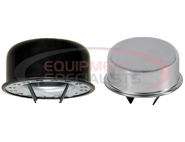 Chrome Heavy Duty Push-In Breather Cap For 1-1/2 Inch O.D. Tube