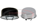 Chrome Heavy Duty Push-In Breather Cap For 1-1/2 Inch O.D. Tube