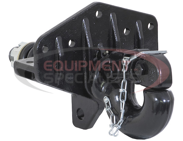 25 Ton Swivel Type Pintle Hook with T-bracket - Compares to Wallace # 2046103