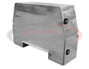 62x24x82 Inch Offset Floor Diamond Tread Aluminum Backpack Truck Box - 16.1 Inch Offset