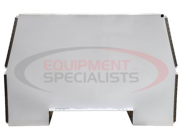 65x24x82 Inch Offset Floor White Steel Backpack Truck Box - 13.3 Inch Offset