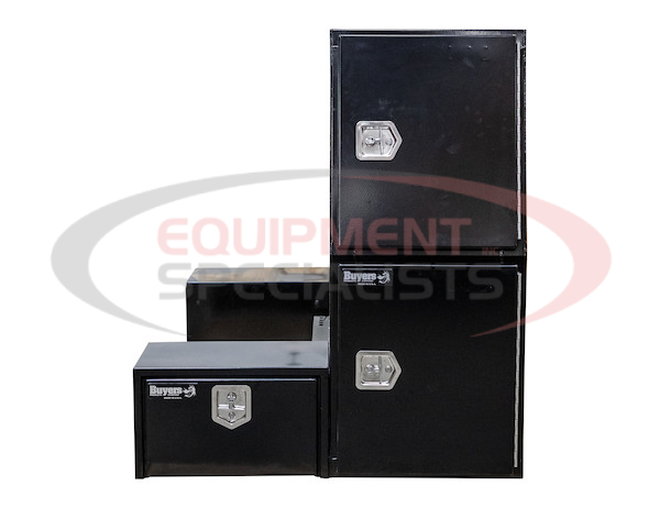 85x55x48 Inch Black Steel L-Pack Backpack Truck Box - 8.5 Inch Offset