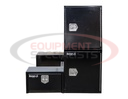85x55x48 Inch Black Steel L-Pack Backpack Truck Box - 8.5 Inch Offset