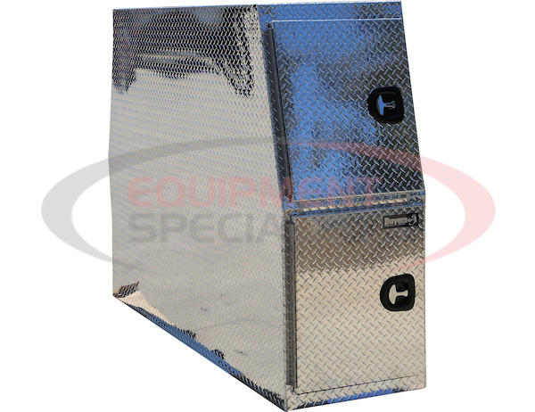 59x24x85 Inch Flat Floor Diamond Tread Aluminum Backpack Truck Box