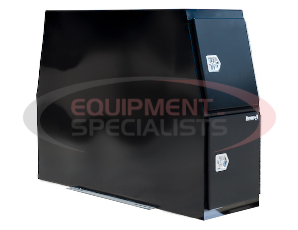 59x24x85 Inch Flat Floor Black Steel Backpack Truck Box