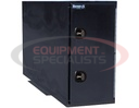 Black Steel Straight Side Backpack Truck Tool Box with Adjustable Shelving