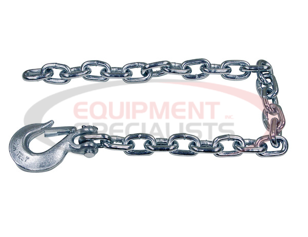 3/8x42 Inch Class 4 Trailer Safety Chain With 1-Clevis Style Slip Hook-43 Proof