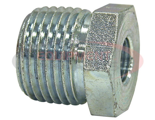 REDUCER BUSHING 1/2 INCH MALE PIPE THREAD TO 1/4 INCH FEMALE PIPE THREAD